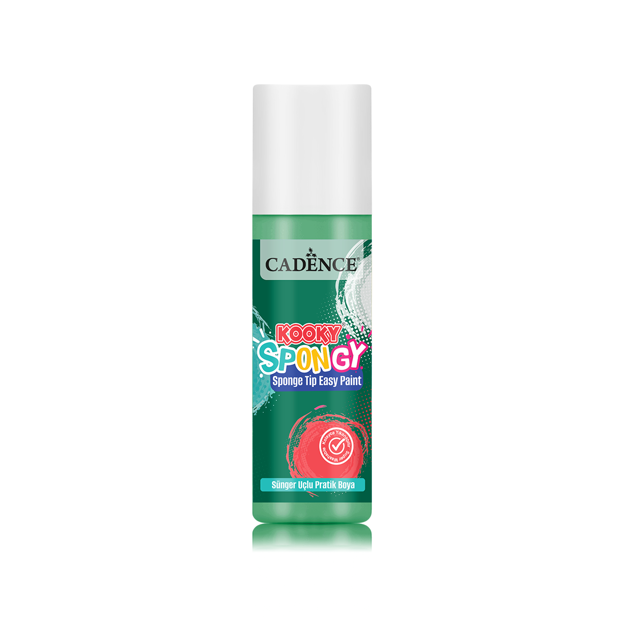 Green — Brushible Kids Sponge Tip Easy Paint bottle