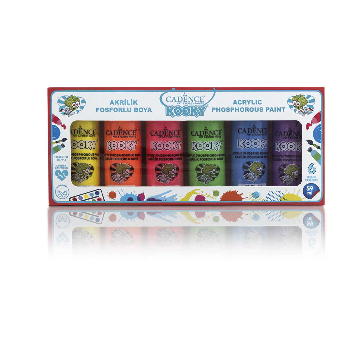 Acrylic Phosphorous Paint Set 59 ml
