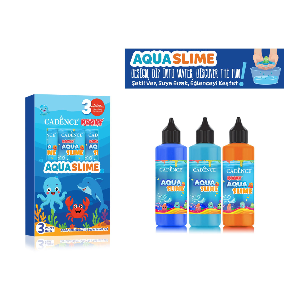 Aqua Slime – Sea Animals – 3 Colors