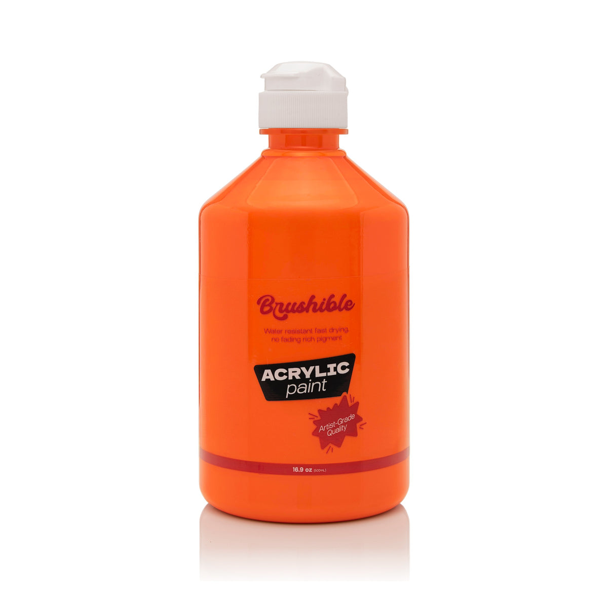 Orange — Brushible acrylic, 16.9 oz bottle