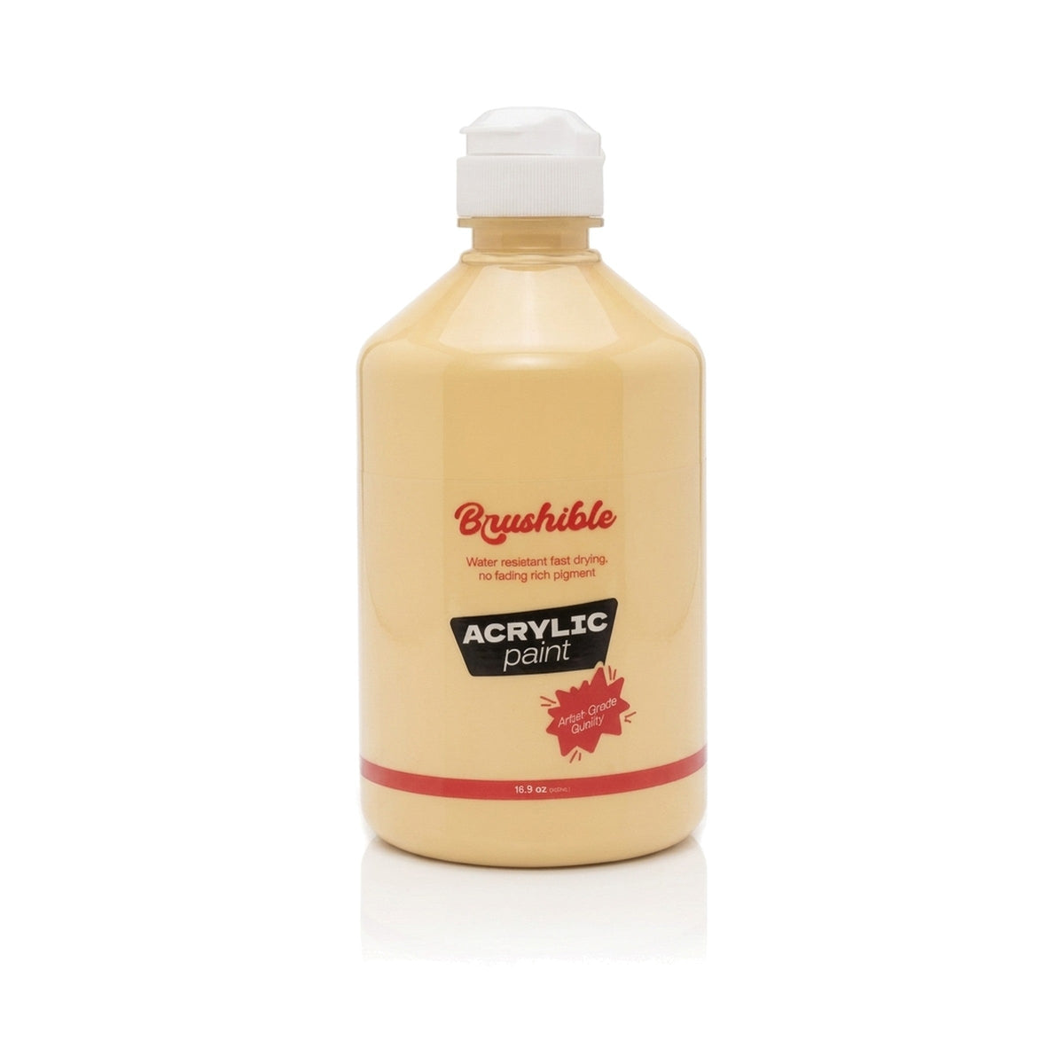 Naples Yellow — Brushible acrylic, 16.9 oz bottle