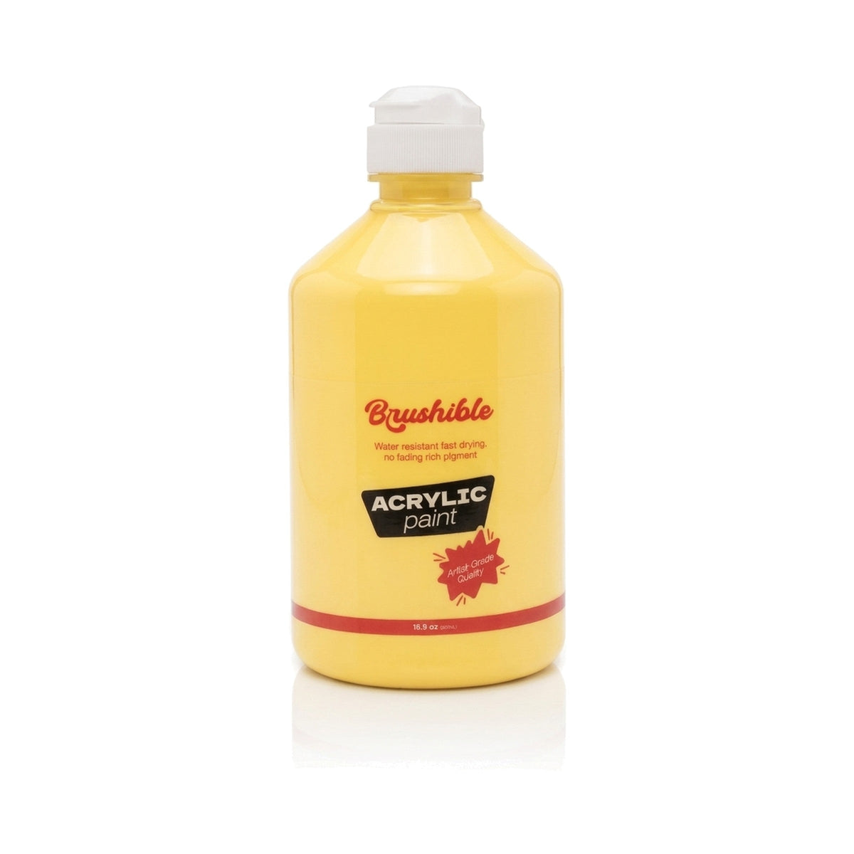 Primary Yellow — Brushible acrylic, 16.9 oz bottle