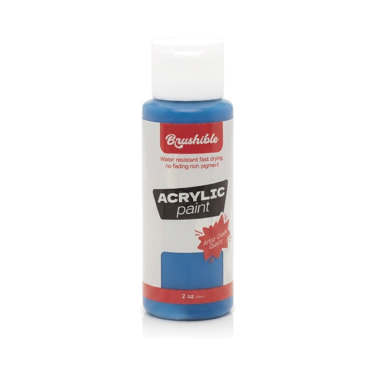 Primary Cyan — Brushible acrylic, 2 oz bottle