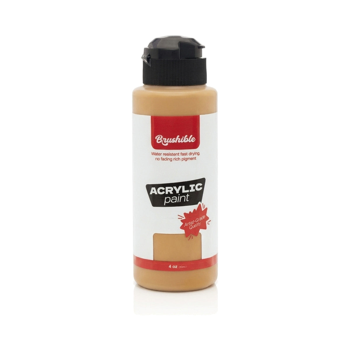 Yellow Ochre — Brushible acrylic, 4 oz bottle
