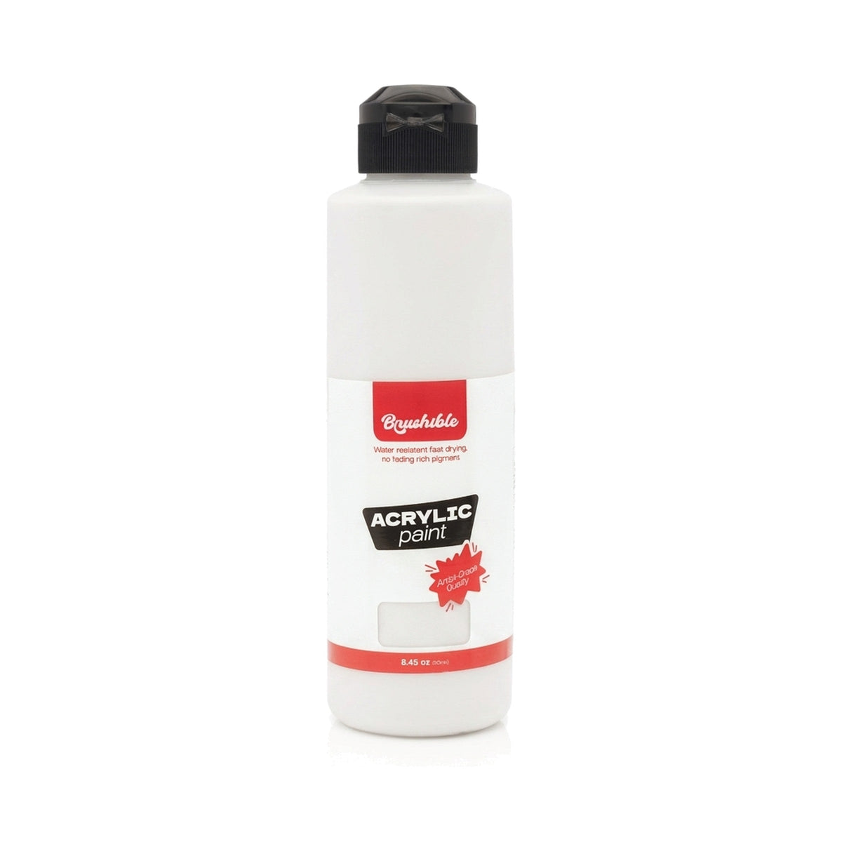 Zinc White — Brushible acrylic, 8.45 oz bottle