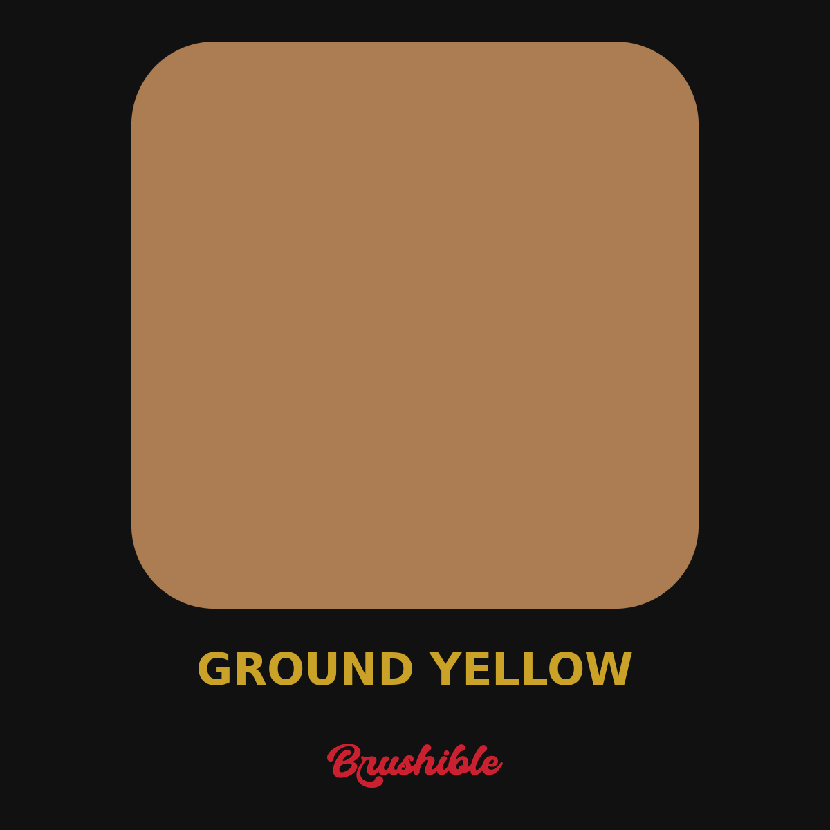 Ground Yellow — Brushible Artist Soft Body acrylic