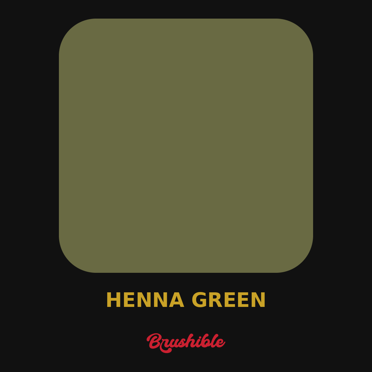 Henna Green — Brushible Artist Soft Body acrylic