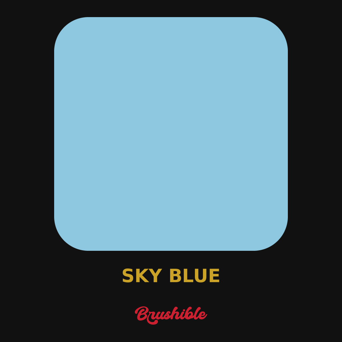 Sky Blue — Brushible Artist Soft Body acrylic
