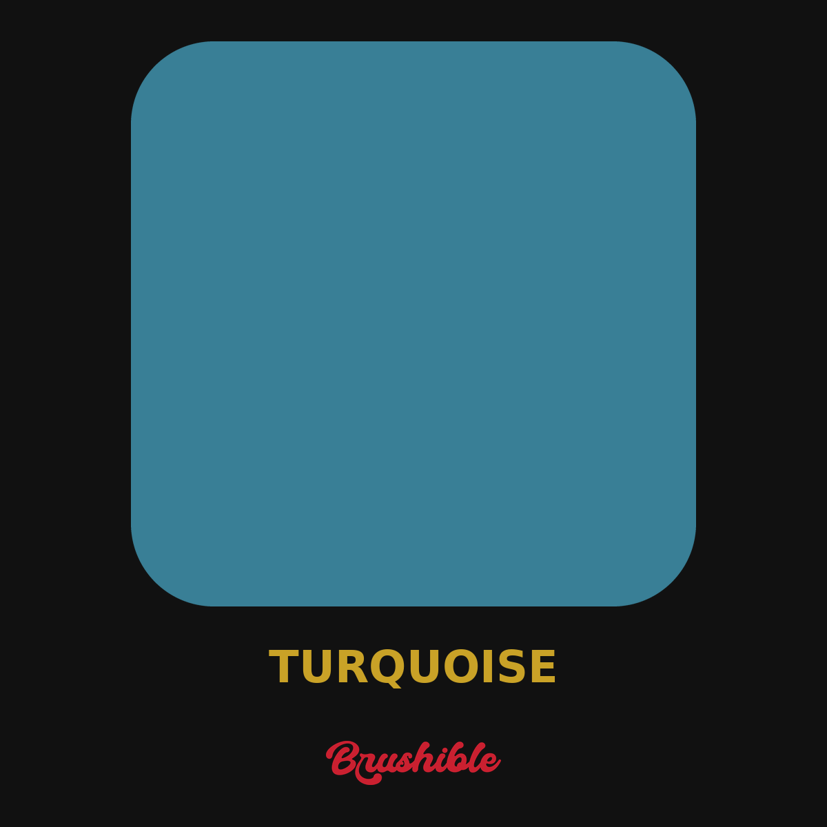 Turquoise — Brushible Artist Soft Body acrylic