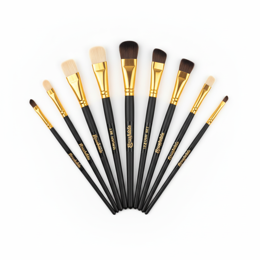 Brushible Artist Brush Set — 12 pieces — Brushible