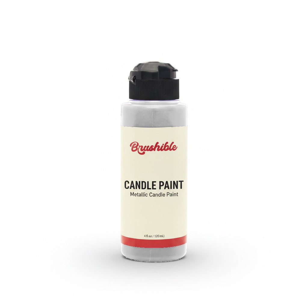 Silver — Brushible Everyday Metallic Candle Paint bottle