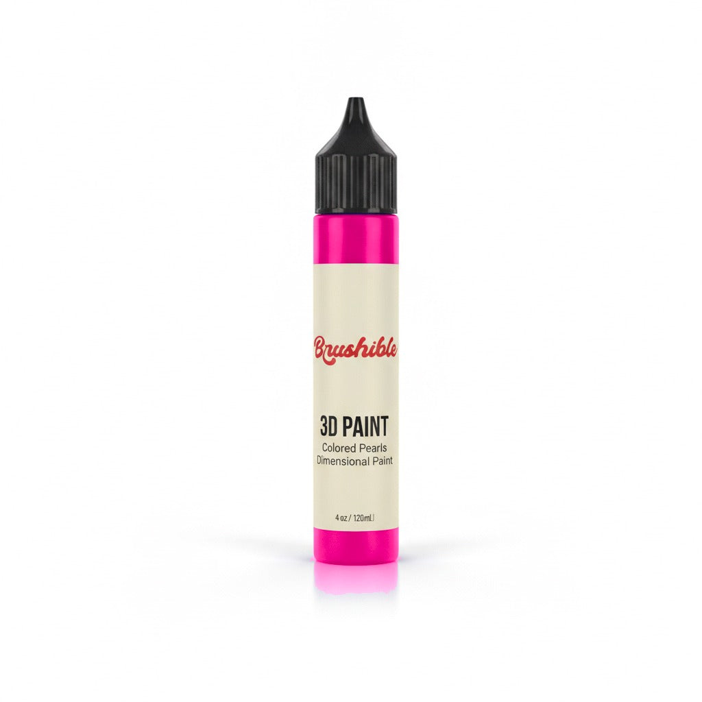 Flouroscent Pink — Brushible Everyday Colored Pearls Dimensional Paint bottle