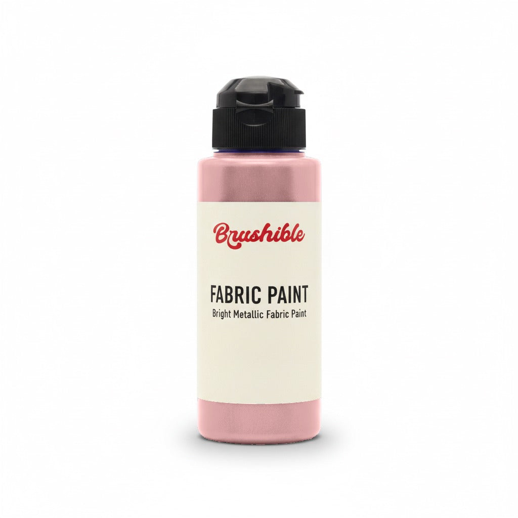 Antique Pink — Brushible Everyday Bright Metallic Fabric Paint bottle
