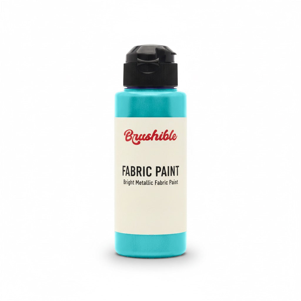 Aqua — Brushible Everyday Bright Metallic Fabric Paint bottle