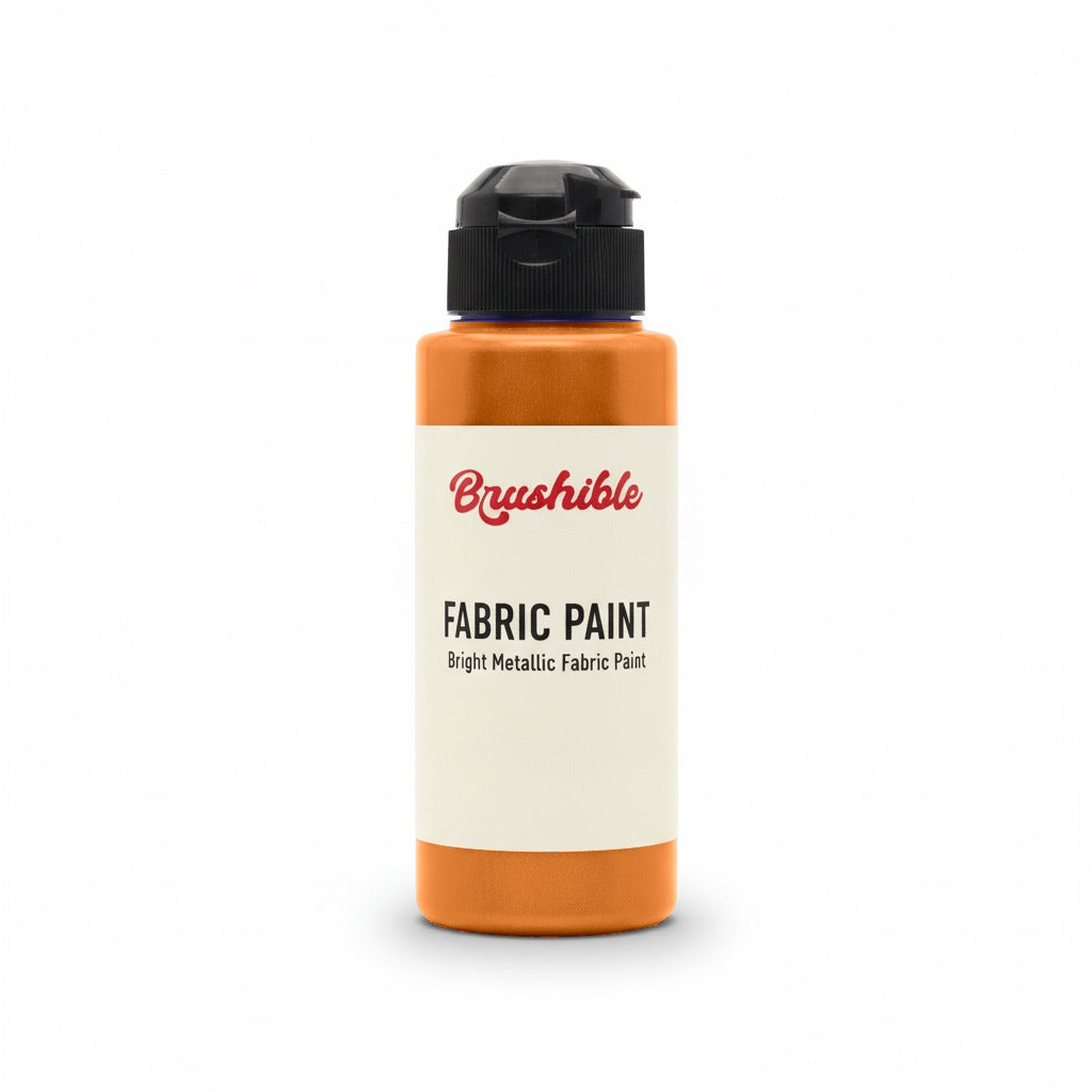 Orange — Brushible Everyday Bright Metallic Fabric Paint bottle
