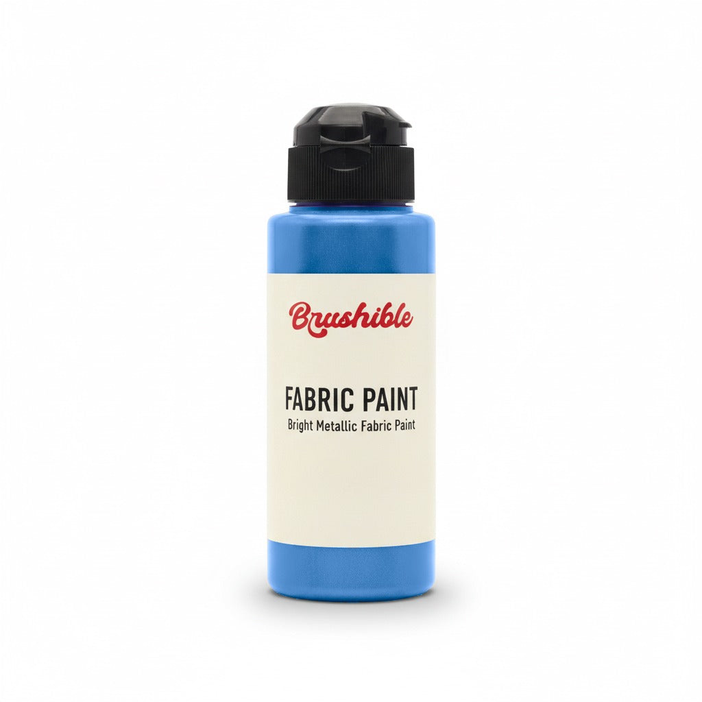 Sax Blue — Brushible Everyday Bright Metallic Fabric Paint bottle