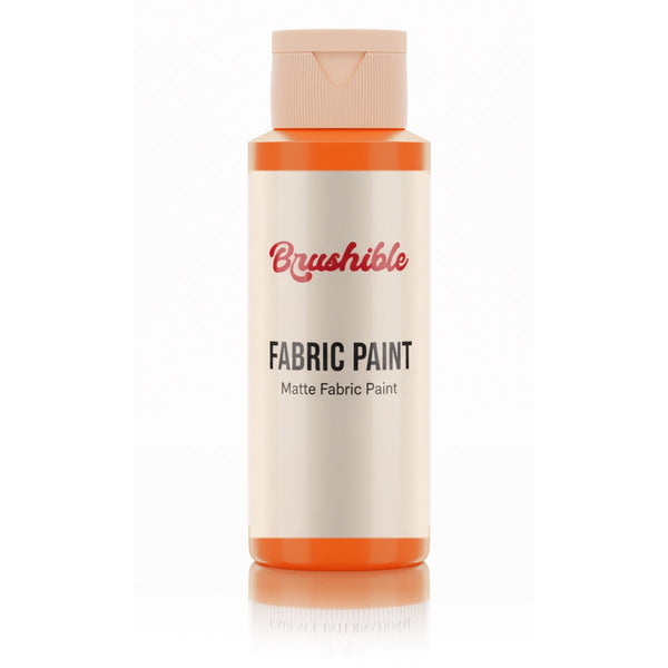 Orange (F-650) — Brushible Everyday Matte Fabric Paint bottle