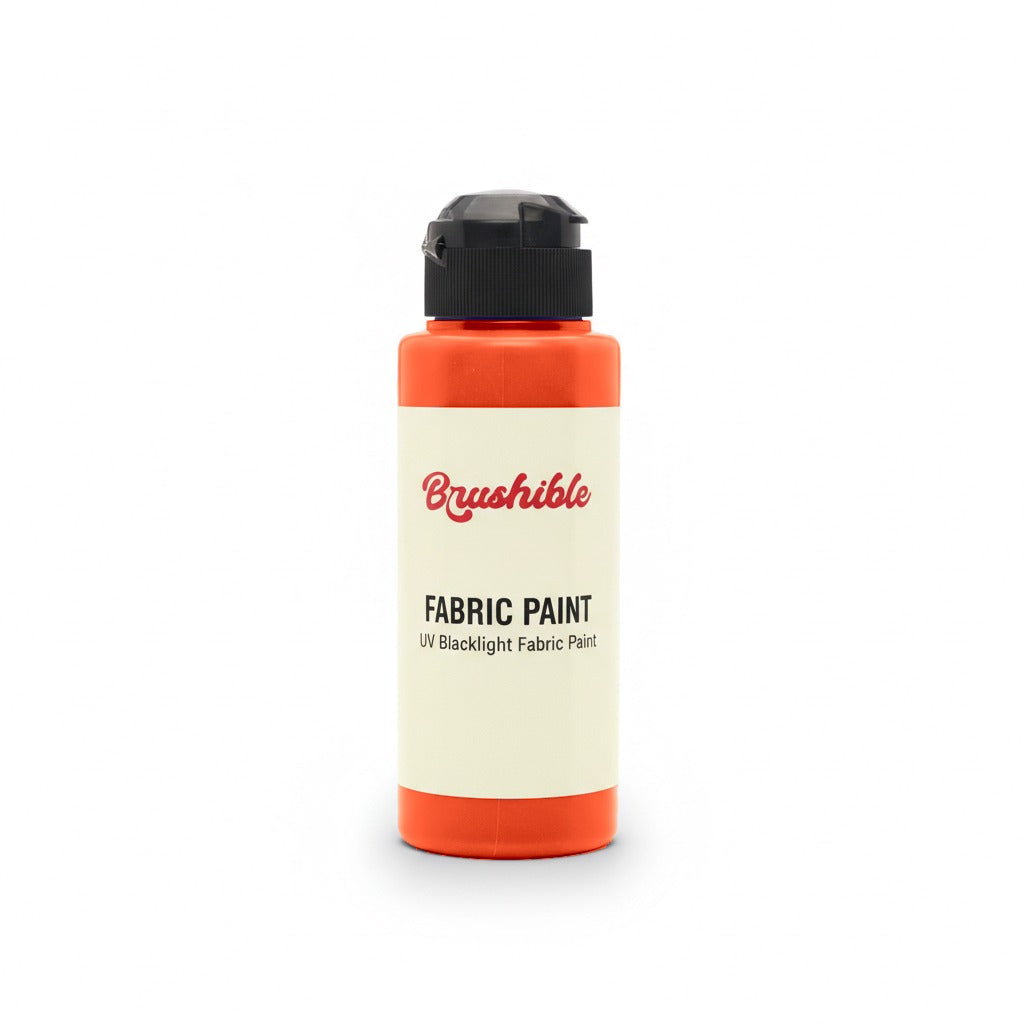 Orange Red — Brushible Everyday UV Blacklight Fabric Paint bottle