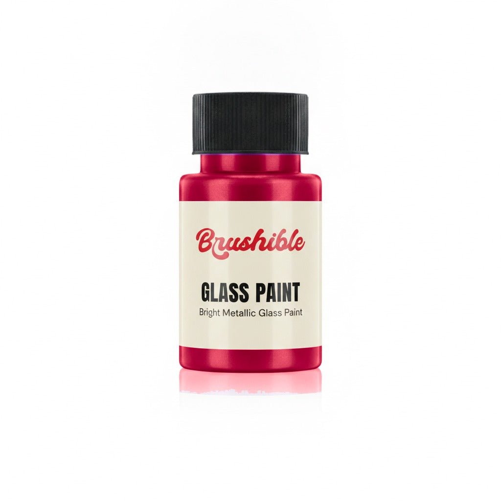 Bright Maroon — Brushible Everyday Bright Metallic Glass Paint bottle