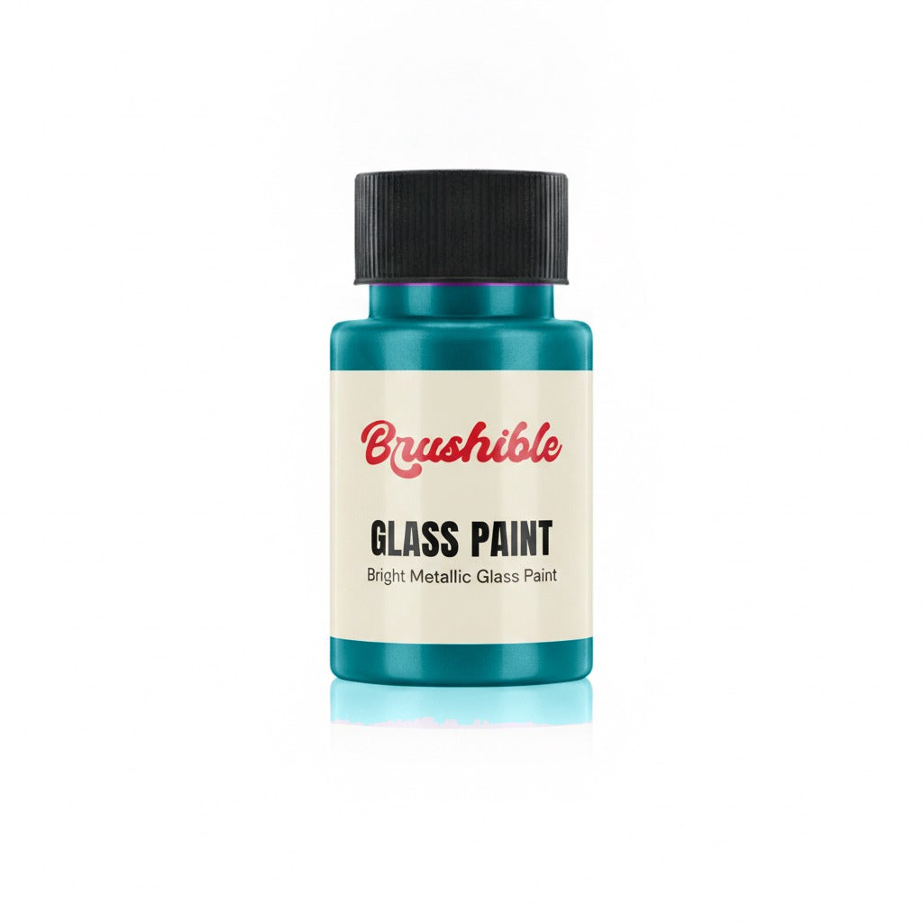 Dark Turquoise — Brushible Everyday Bright Metallic Glass Paint bottle