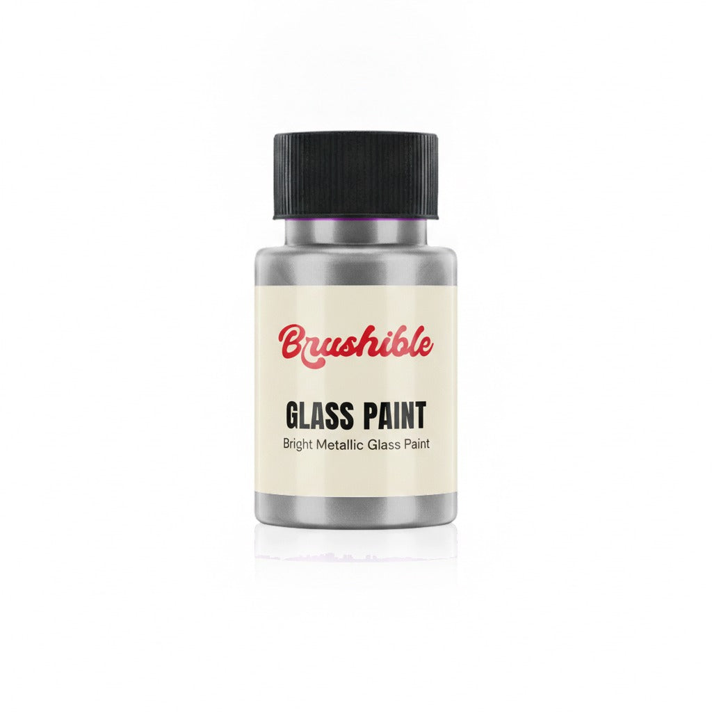 Silver — Brushible Everyday Bright Metallic Glass Paint bottle