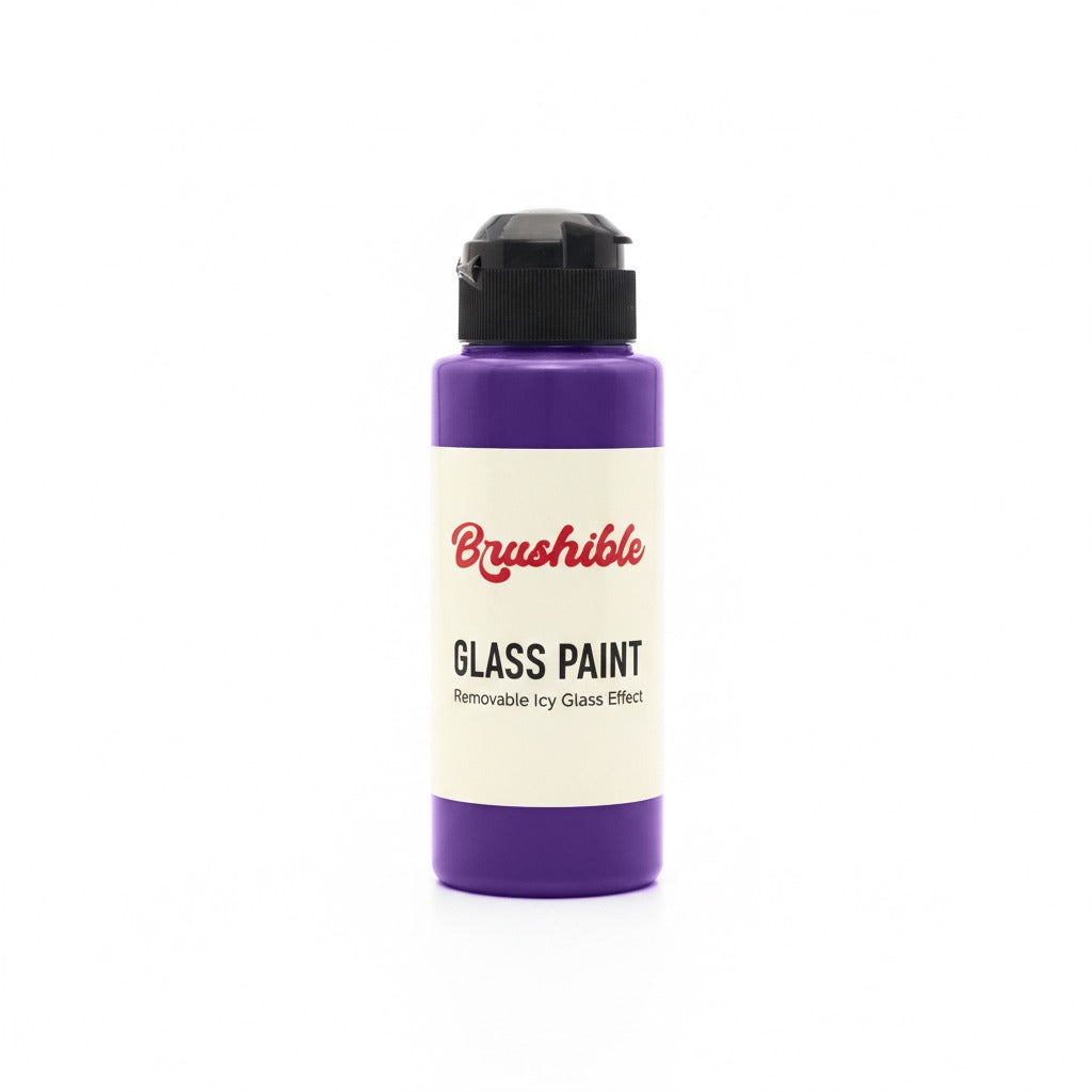 Purple — Brushible Everyday Removable Icy Glass Effect bottle