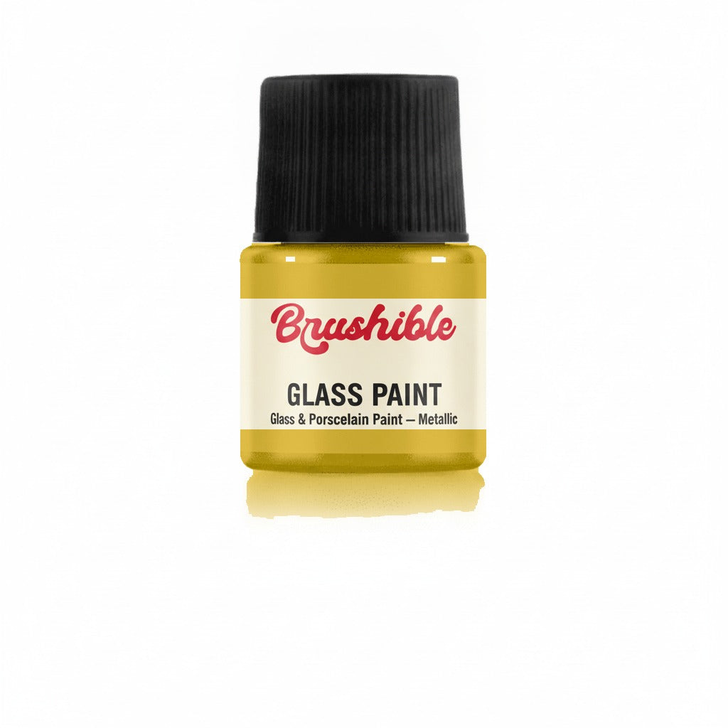 Gold — Brushible Everyday Glass & Porcelain Paint — Metallic bottle
