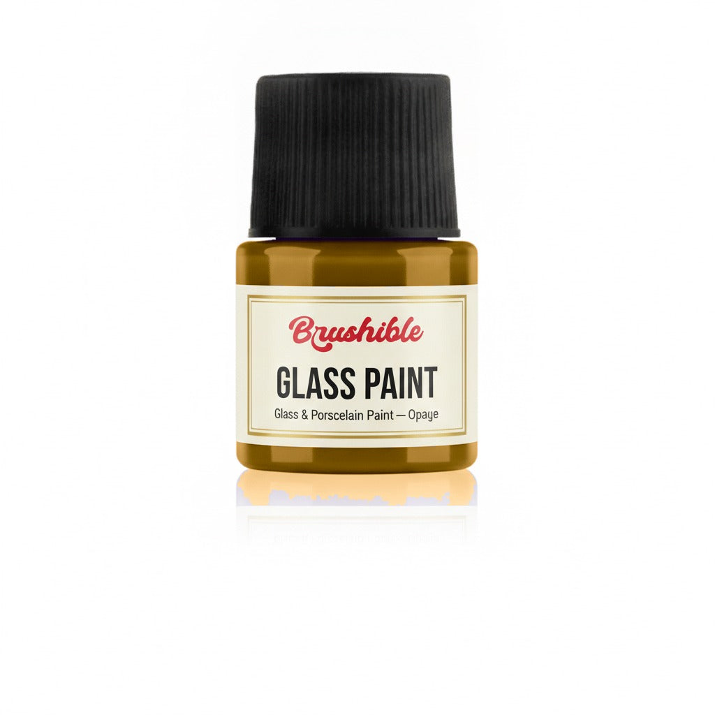 Dark Oxide Yellow — Brushible Everyday Glass & Porcelain Paint — Opaque bottle