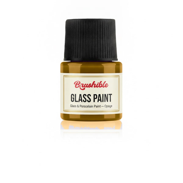 Dark Oxide Yellow — Brushible Everyday Glass & Porcelain Paint — Opaque bottle