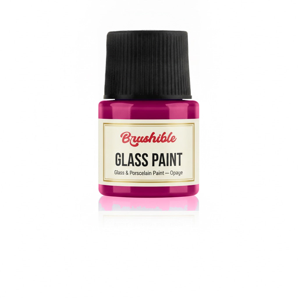 Fuchsia — Brushible Everyday Glass & Porcelain Paint — Opaque bottle