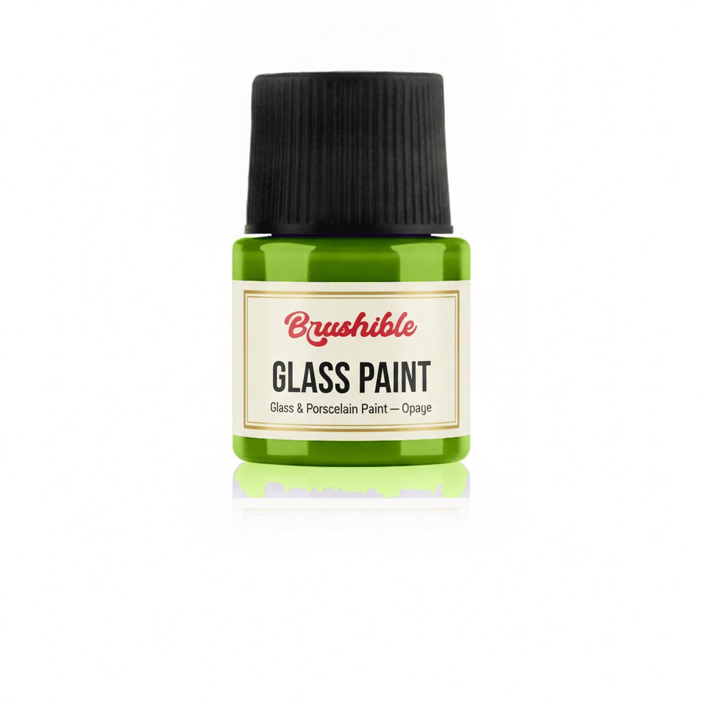 Kiwi Green — Brushible Everyday Glass & Porcelain Paint — Opaque bottle