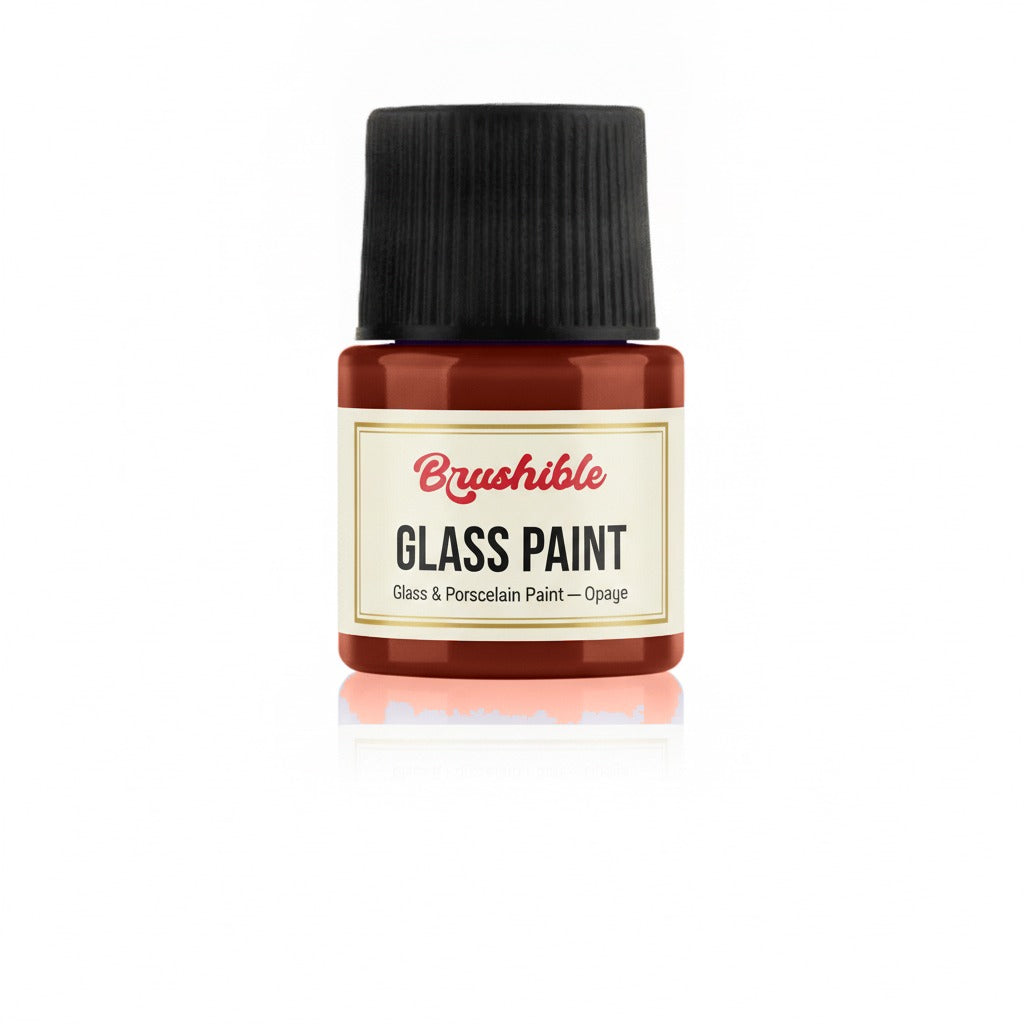 Oxide Red — Brushible Everyday Glass & Porcelain Paint — Opaque bottle