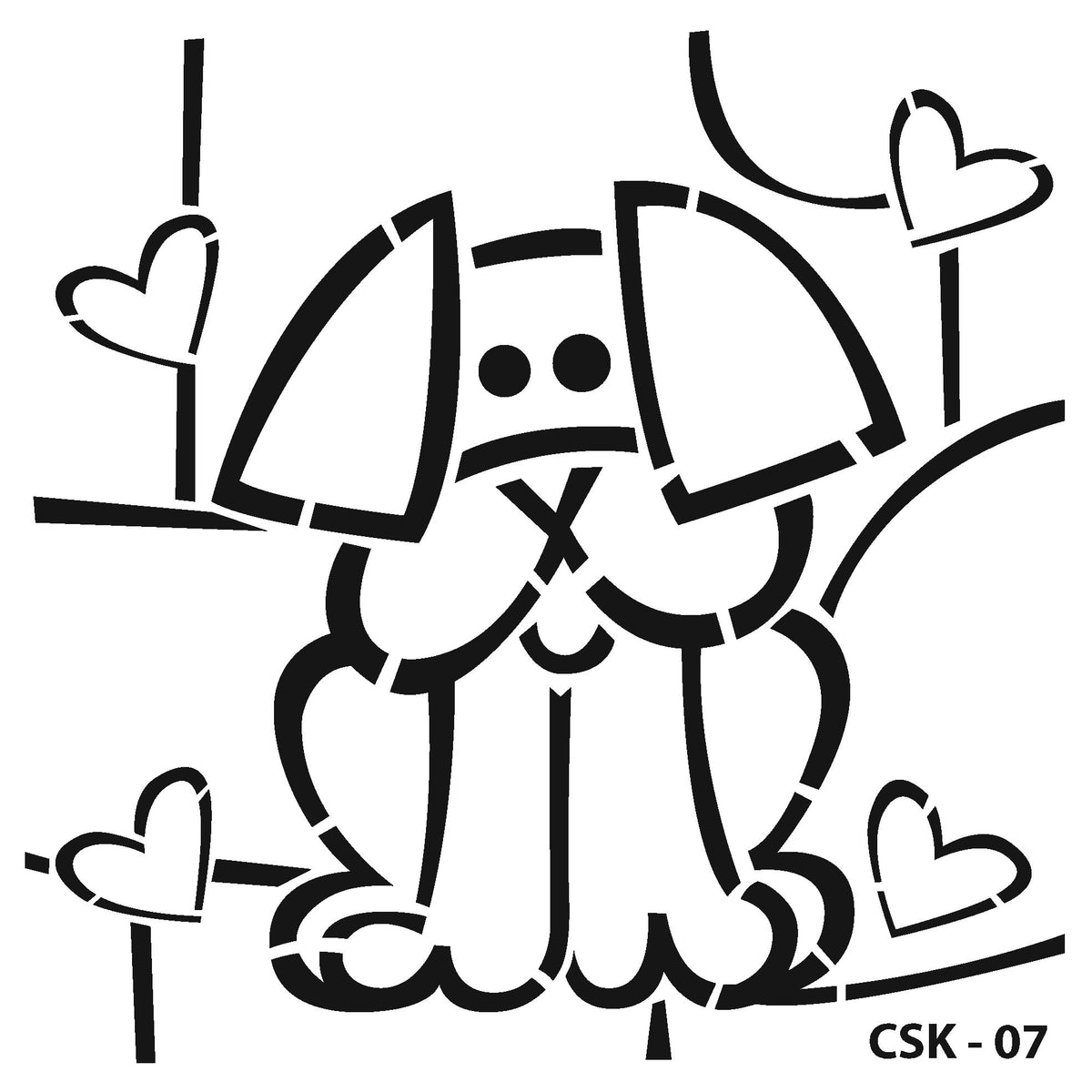 Brushible Kids Stencil Collection Model CSK-07