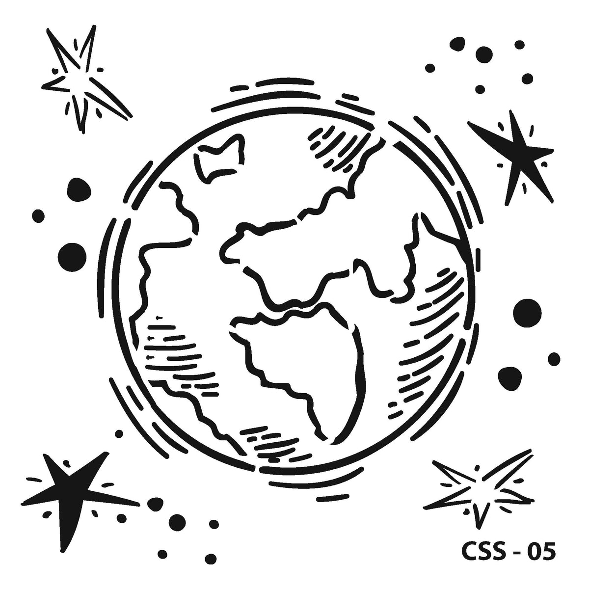 Brushible Kids Stencil Collection Model CSS-05