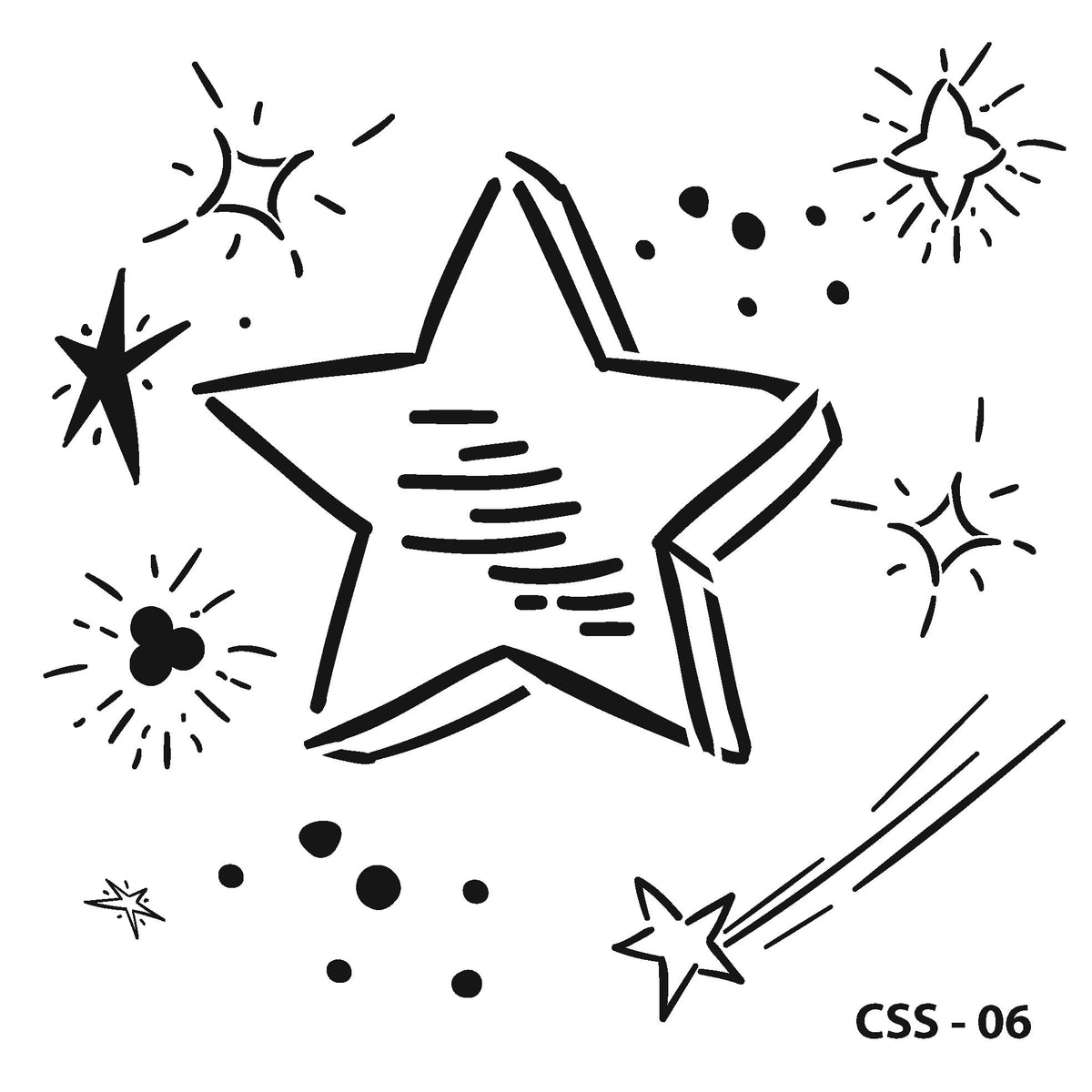 Brushible Kids Stencil Collection Model CSS-06