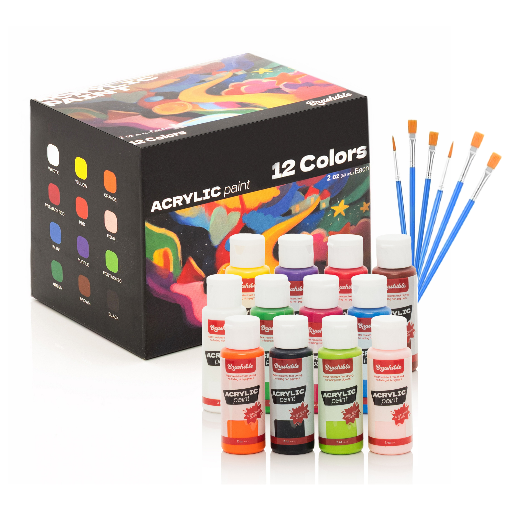 Brushible Acrylic Paint Set 2 OZ
