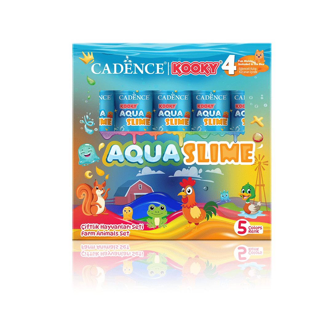 Aqua Slime – Farm Animals Set – 5 Colors