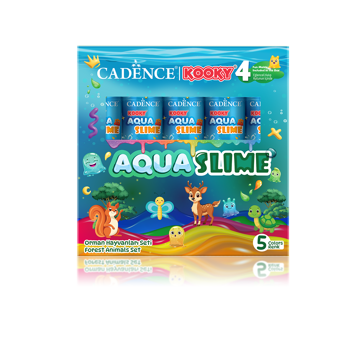 Aqua Slime – Forest Animals – 5 Colors