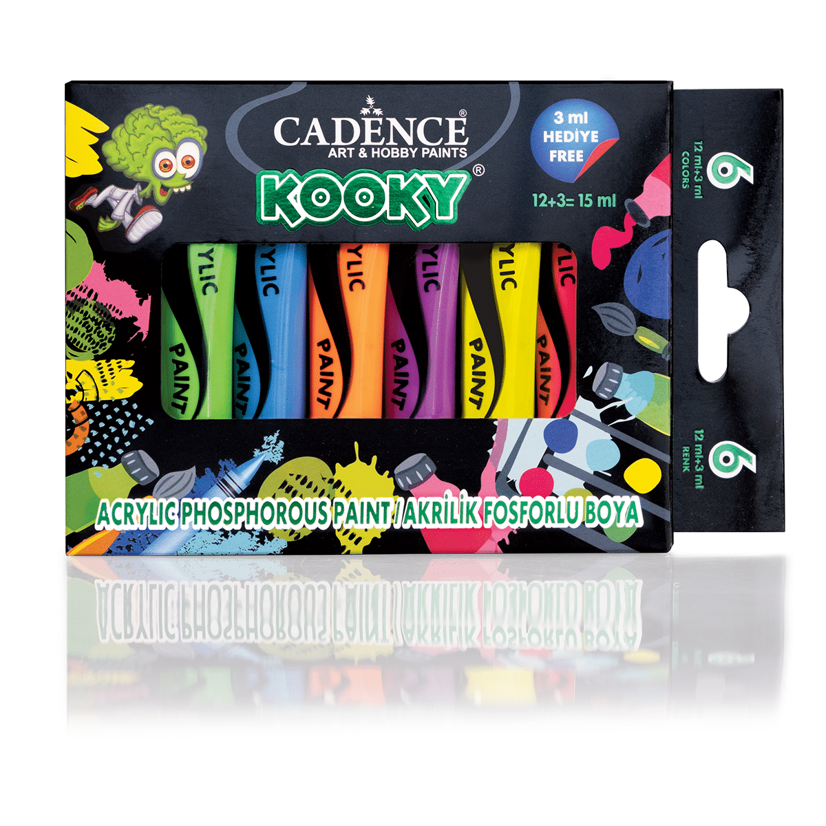 Acrylic Phosphorous Paint Set 15 ml