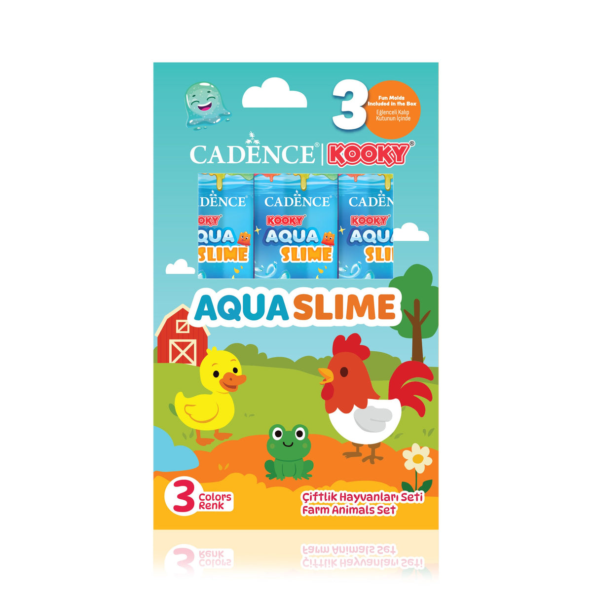Aqua Slime – Farm Animals – 3 Colors
