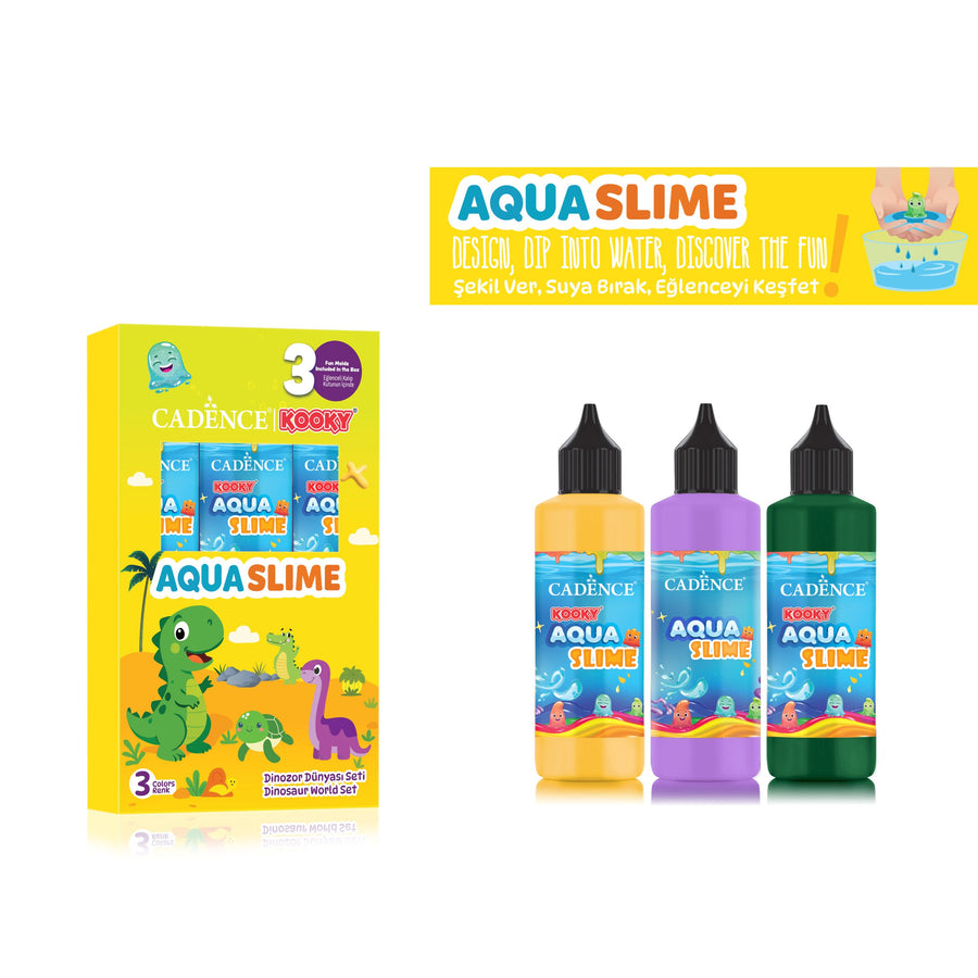 Aqua Slime – Dinasaur World – 3 Colors