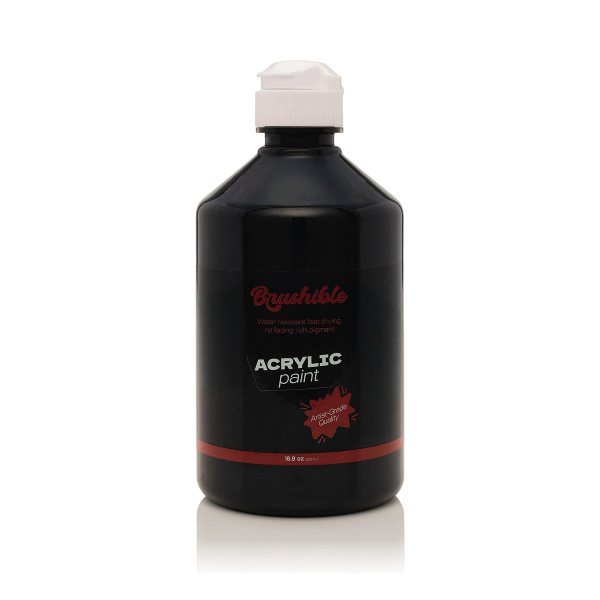 Black — Brushible acrylic, 16.9 oz bottle