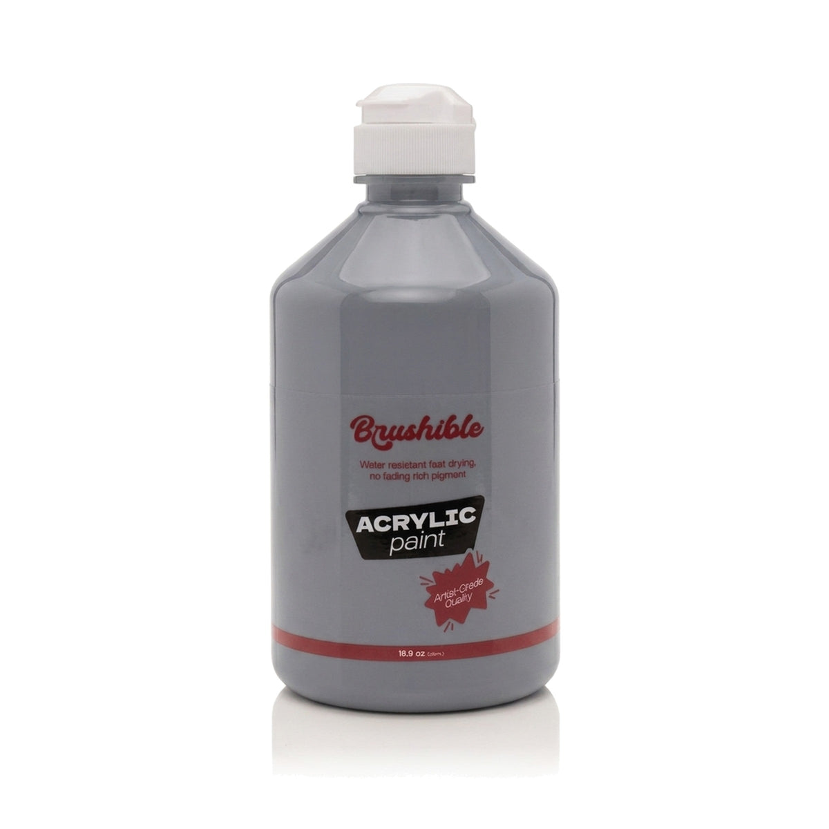 Gray — Brushible acrylic, 16.9 oz bottle