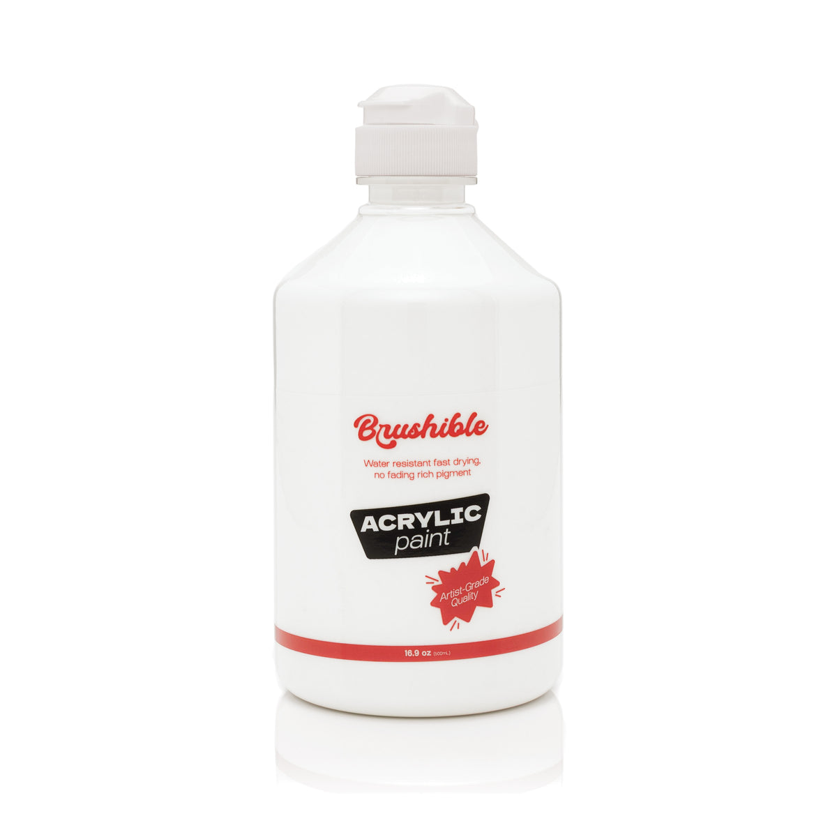 White — Brushible acrylic, 16.9 oz bottle