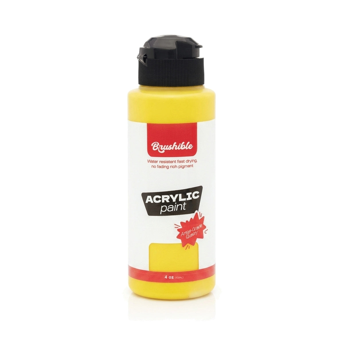 Yellow — Brushible acrylic, 4 oz bottle