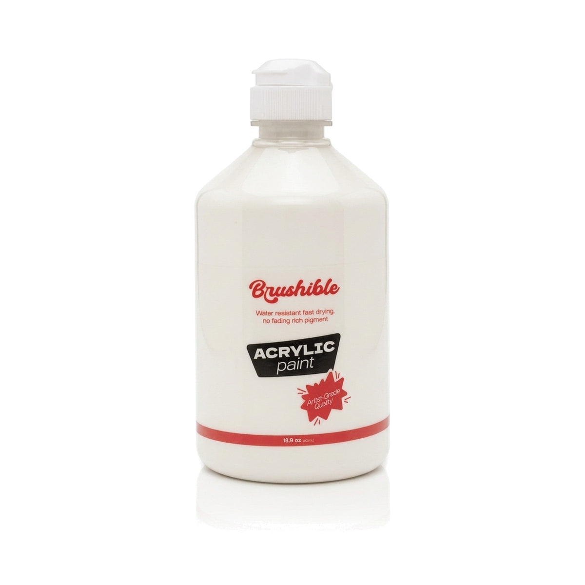Titanium White — Brushible acrylic, 16.9 oz bottle