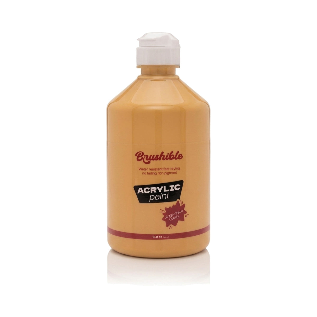 Yellow Ochre — Brushible acrylic, 16.9 oz bottle