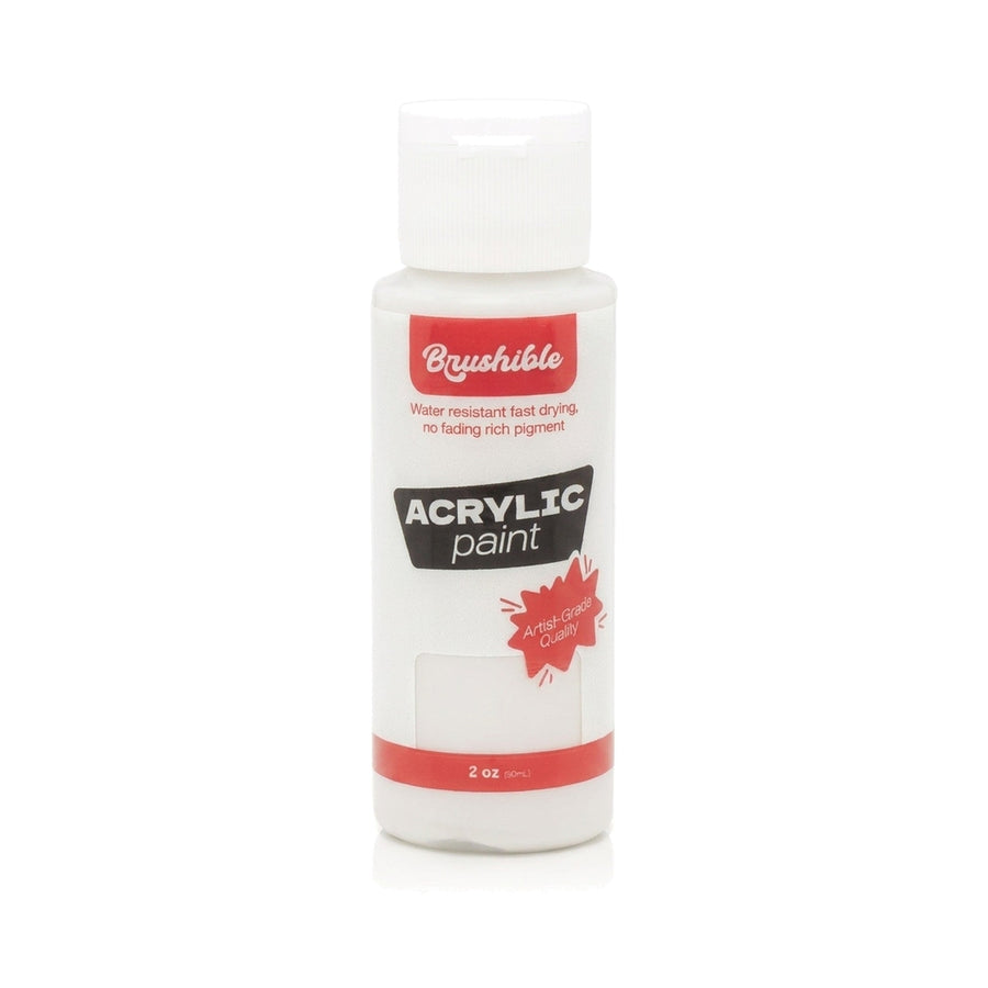 Zinc White — Brushible acrylic, 2 oz bottle