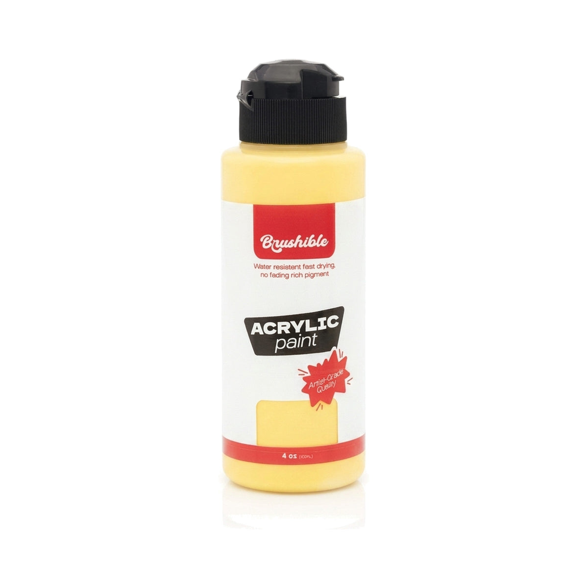 Primary Yellow — Brushible acrylic, 4 oz bottle