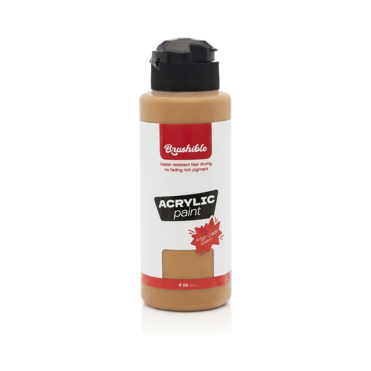 Raw Sienna — Brushible acrylic, 4 oz bottle